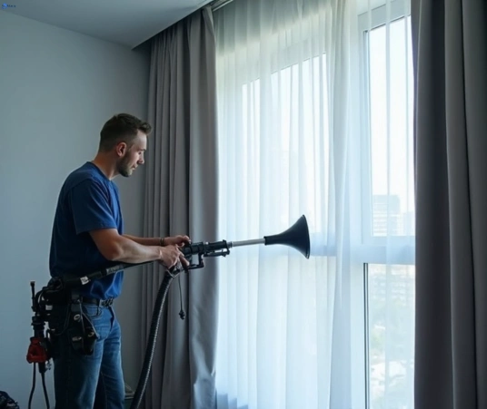 Professional curtain steam cleaning process equipment Matty Curtain Cleaning paddington-nsw