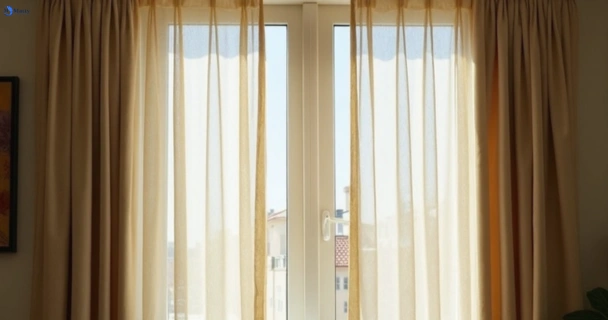 Dusty and dull curtains in paddington-nsw before steam cleaning